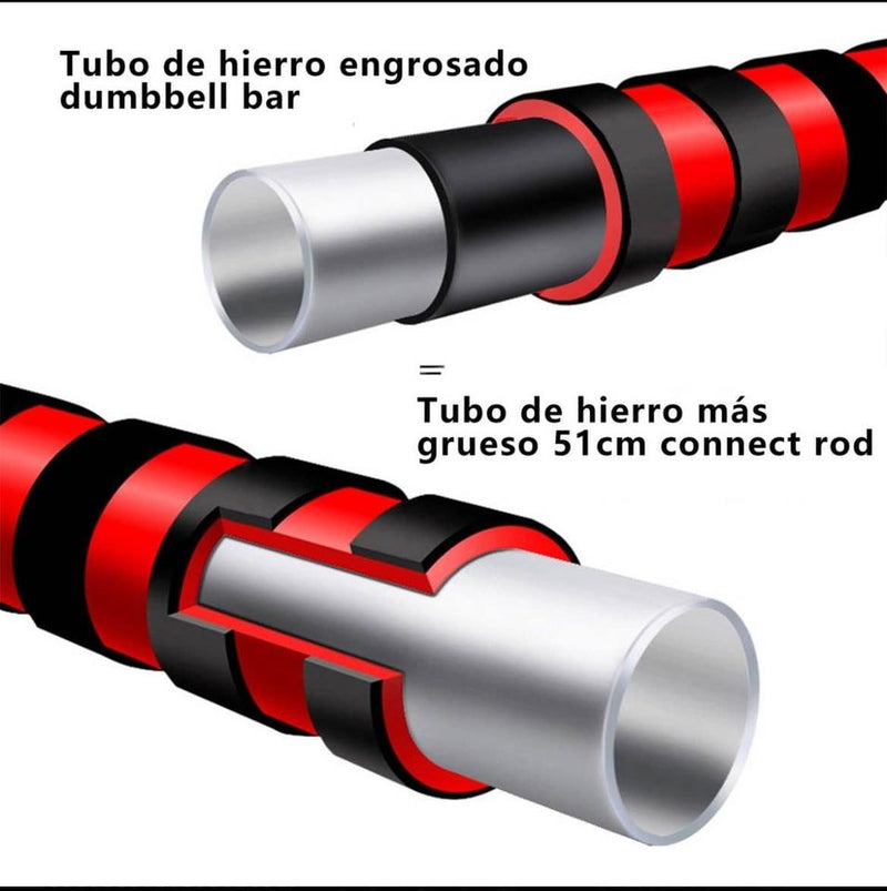 MANCUERNAS CONVERTIBLE DE 30KG Y 40KG